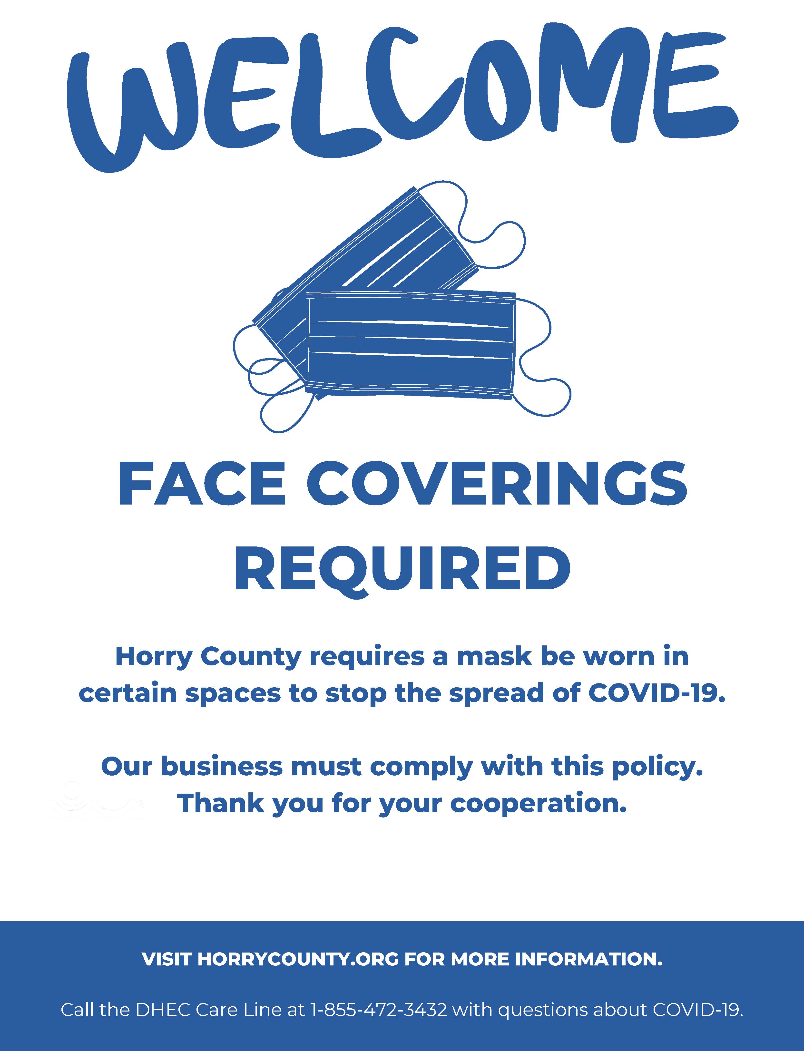 Horry County face masks